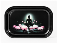 Lotus Buddha Metal Tray