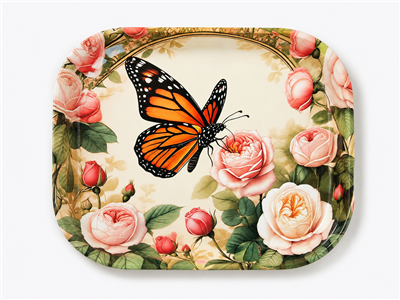 Monarch Roses Metal Tray