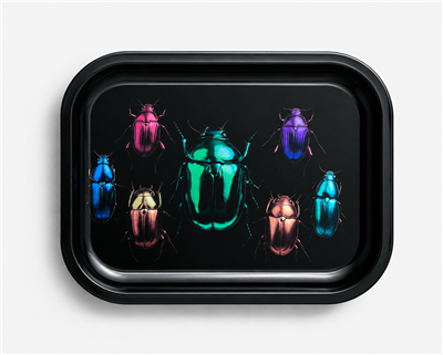 Irridescent Beetles 1 Metal Tray