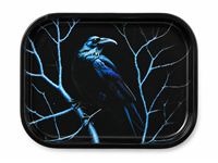 Raven Frost Flat Metal Tray