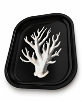 White Coral Metal Tray