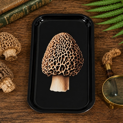 Morel Mushroom Metal Tray