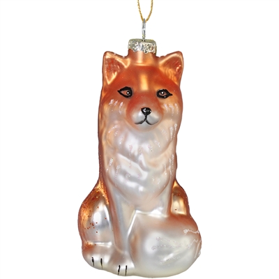 Fox Glass Ornament