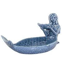 Madelina Mermaid Porcelain Dish Blue