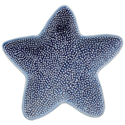 Starfish Porcelain Tray Blue