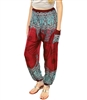*Jeannie Pants Red & Turquoise