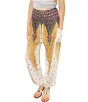 ~Jeannie Pants White & Gold