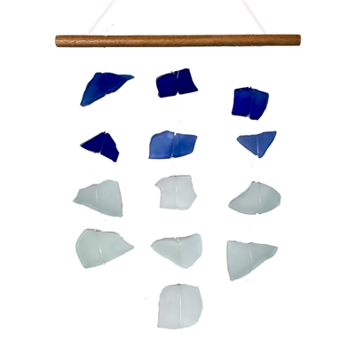 Sea Cove Recycled Blue Glass Chime