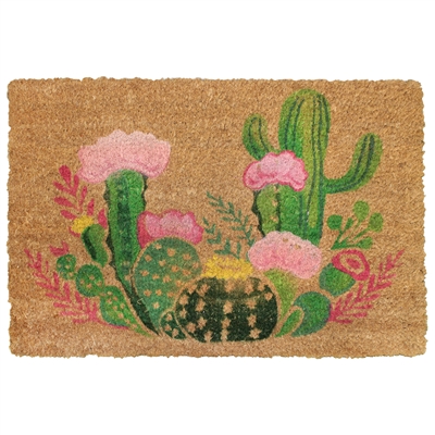 Cactus Blooms Door Mat
