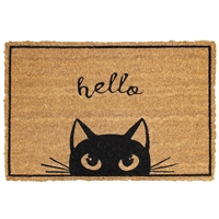 Hello Cat Door Mat