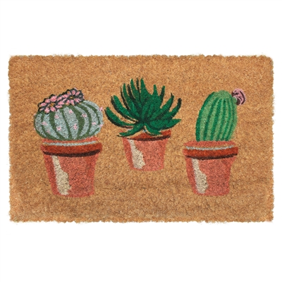 Cactus Pots Mini Door Mat