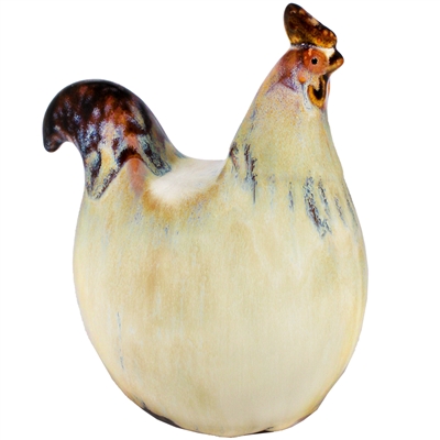 Nesting Chicken Ceramic Statue