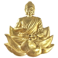 BUDDHA INCENSE HOLDER GOLD