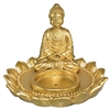 Golden Dhyana Buddha Incense Holder