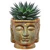 Buddha Bust Porcelain Planter Pot Jade