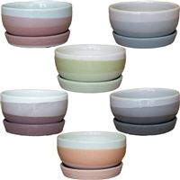 Lakeshore Garden Ceramic Pot& Tray