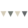 Paper Triangle Bunting Paisley Glitter