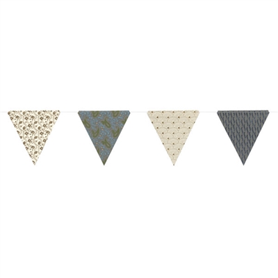 Paper Triangle Bunting Paisley Glitter