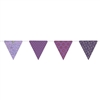 *Paper Triangle Bunting Royal Gltr