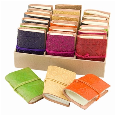 Embossed Leather Mini Journals