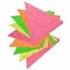 Paper Triangle Bunting Neon Glitter