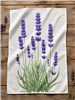Lavender Botanical Flour Sack Tea Towel