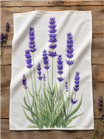 Lavender Botanical Flour Sack Tea Towel