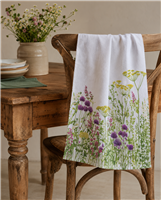 Wildflower Meadow Flour Sack Tea Towel