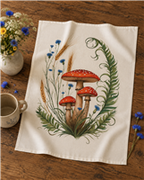Tea Towel Mushroom Botanical