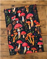 Tea Towel Dark Forest Mushroom