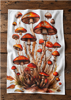 Tea Towel Fantasy Mushroom