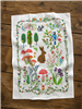 Tea Towel Woodland Folkart