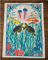Tea Towel Under Sea Turtle