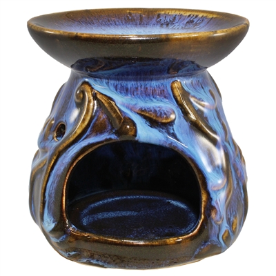 Ancient Sky Oil Burner Ceramic Blue/Brown