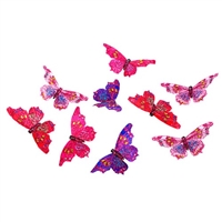 Royal Pinks Purple Gltr Butterfly Garland