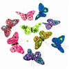 Mardi Gras Jewels Glitter Butterfly Garland