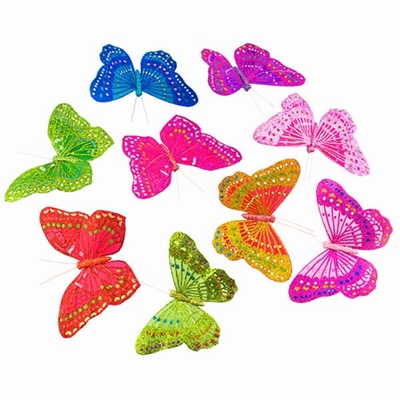 Royal Spring Glitter Butterfly Garland