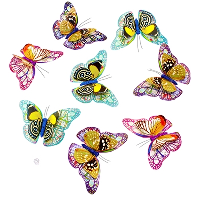 ADS.Fantasy Duo 3D Paper Butterfly Garland