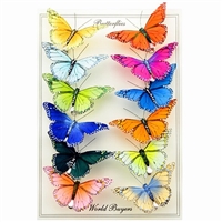 Butterfly Feather Clips