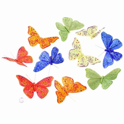 Pastels w/ Glitter Butterfly Garland