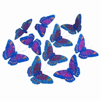 Royal Blue Glitr Butterfly Garland