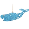 Recycled Magazine Whale Ornament