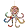 Recycled Magazine Octopus Ornament