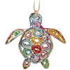 Recycled Magazine Turtle Ornament