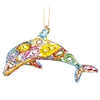 Recycled Magazine Dolphin Ornament