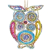 Recycled Magazine Owl Ornament