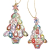 Recycled Magazine Christmas Tree  Ornaments