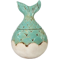 Mermaid Tail Jar Ceramic