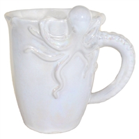 Baby Octopus Mug White Iridescent