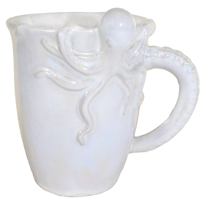 Baby Octopus Mug White Iridescent